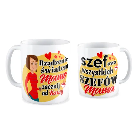 Kubek na DZIEŃ MATKI dla MAMY Szefowa wszystkich szefów